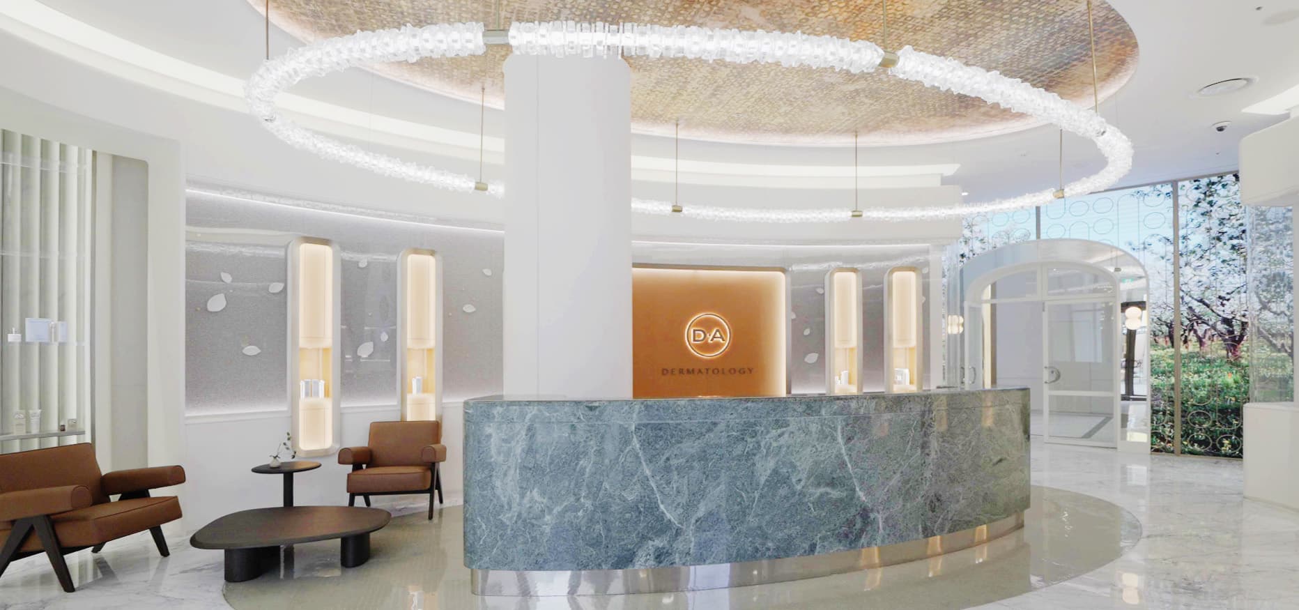 GRAND LOBBY — A welcoming beginning, like a luxury hotel.